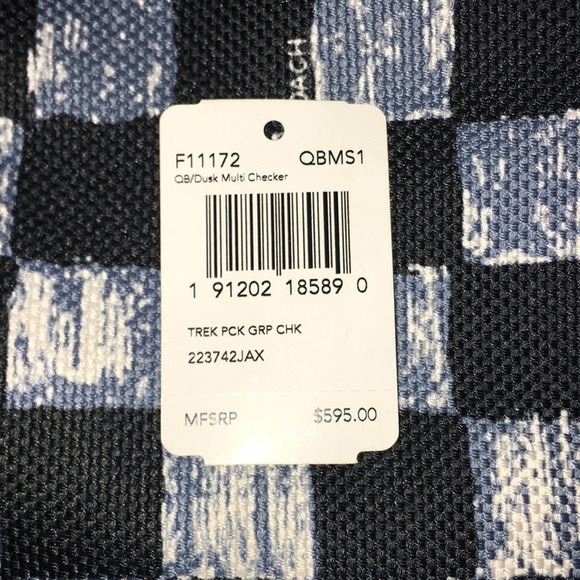 Coach checkered backpack - Picture 3 of 3